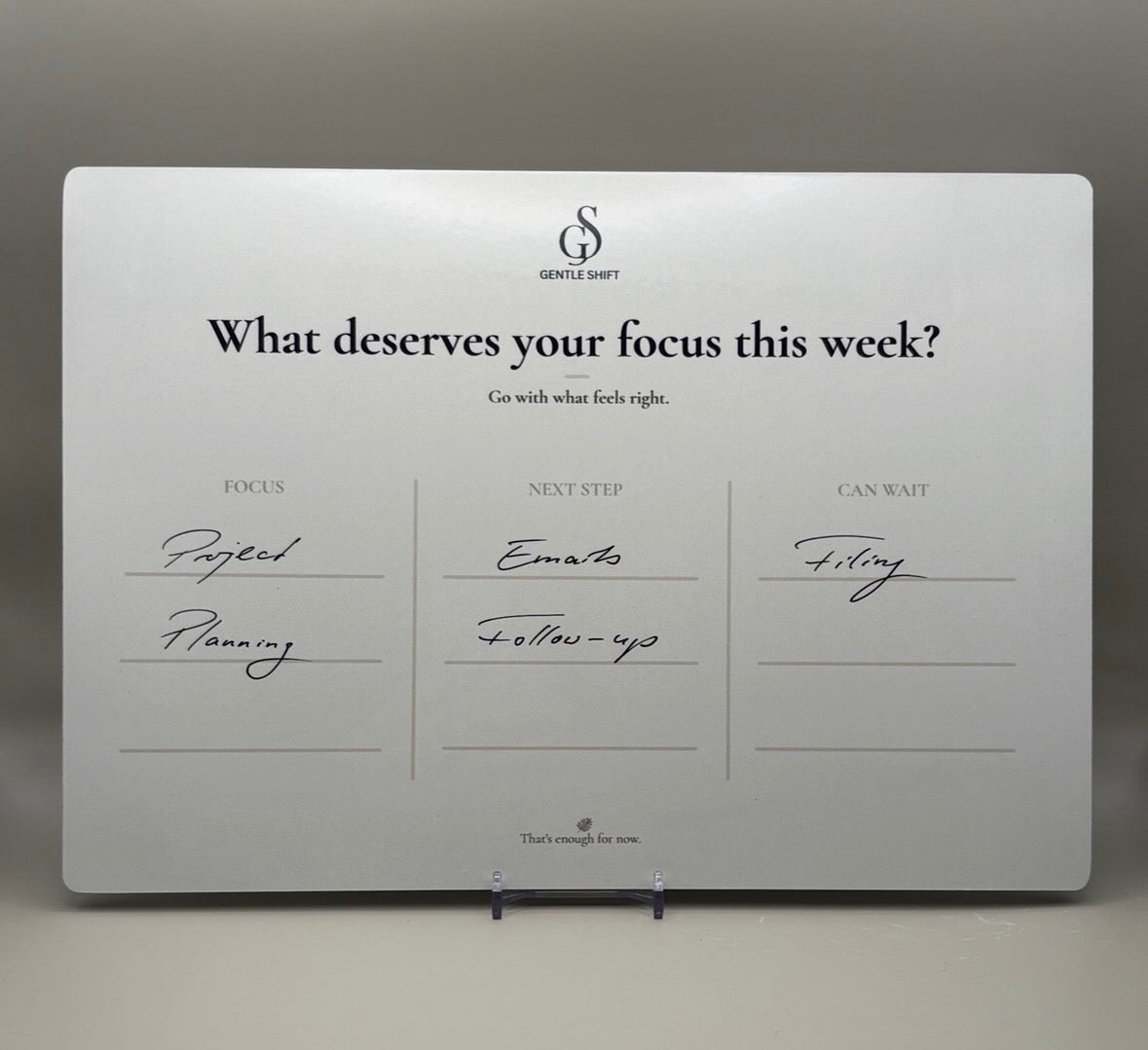 Weekly Board englisch